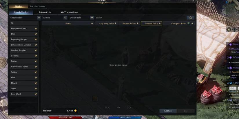 Lost Ark -Browsing The Market