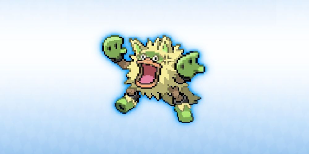 Image of Ludiape, a cross between Ludicolo and Primeape from Pokemon