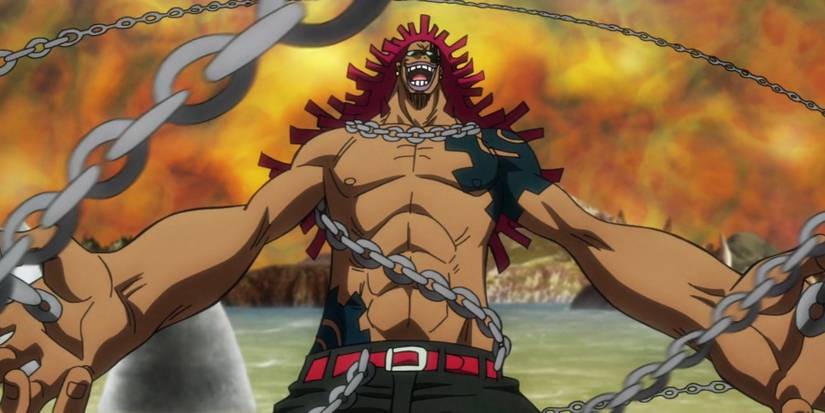 Mad Treasure using his devil fruit power