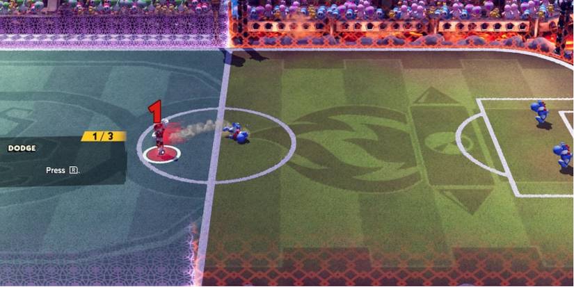 Mario Strikers dodge tutorial leaves out some important information