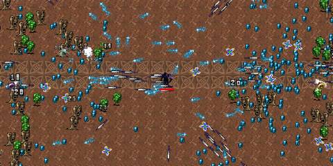 Playing Boon Marrabbio in the Inlaid Library in Vampire Survivors