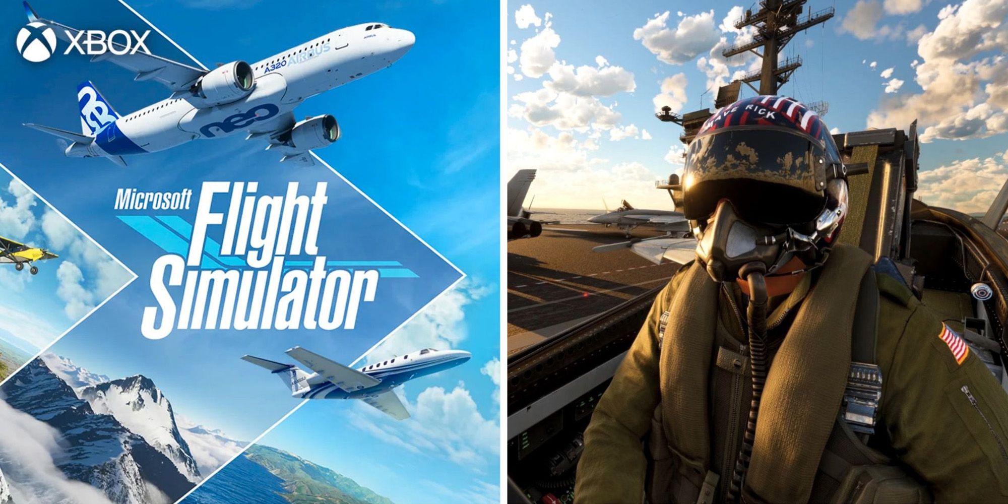 Microsoft Flight Simulator & Top Gun Maverick DLC cropped