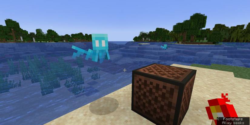 Minecraft Allay Flying Next To Noteblock