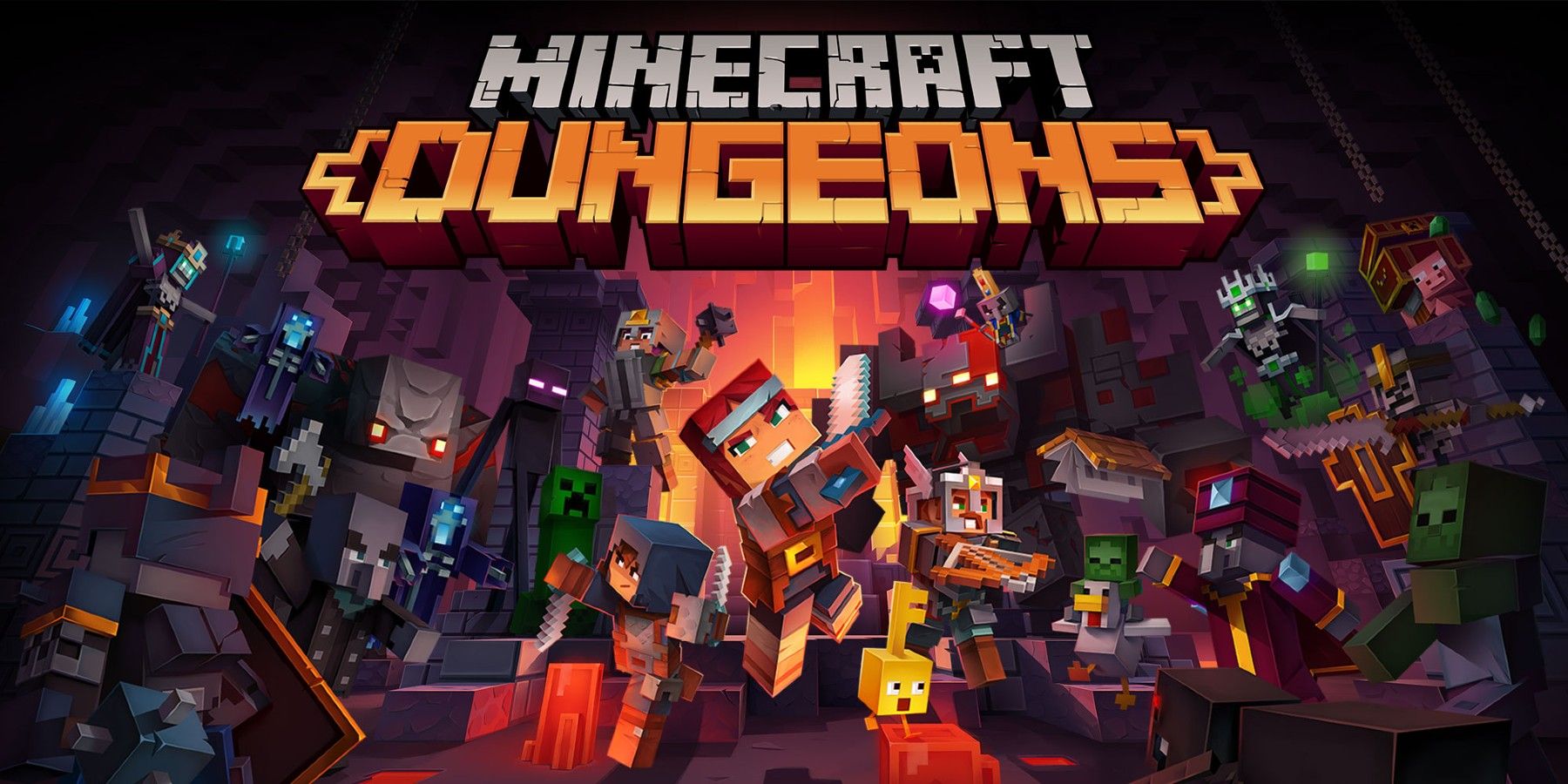 minecraft dungeons cover.