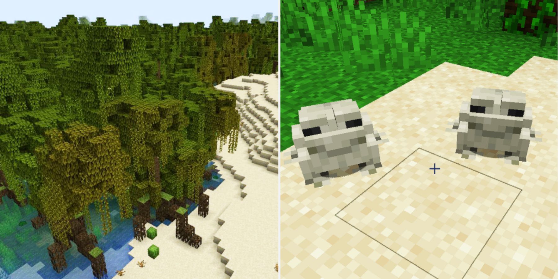 Made the Plantar Farm in the new Mangrove Swamp! : r/Minecraft