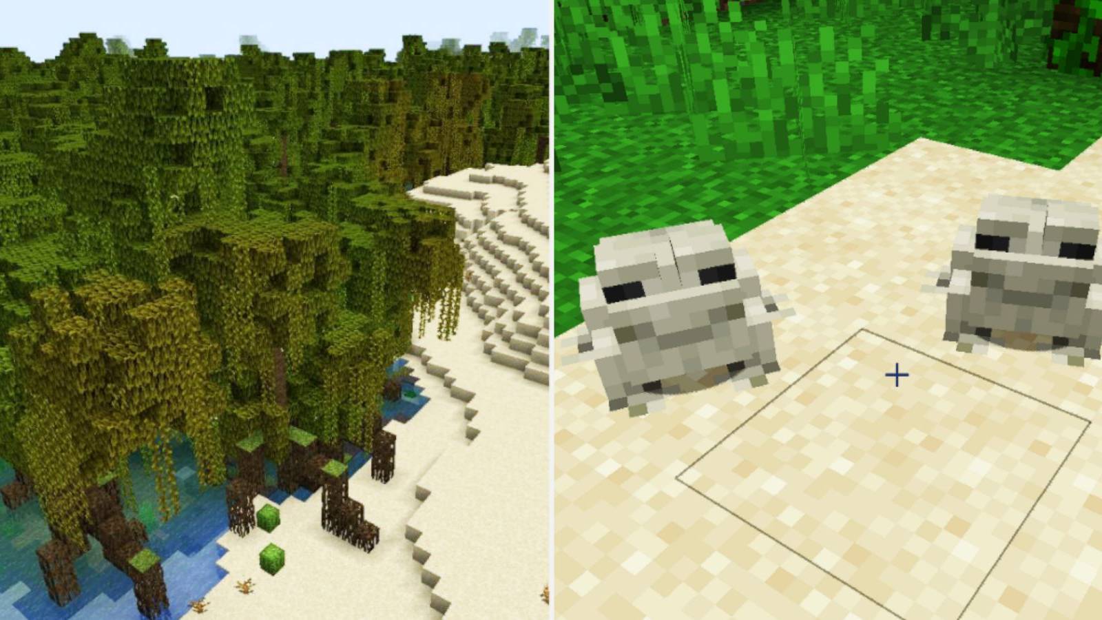Minecraft Mangrove Swamps Guide Frogs