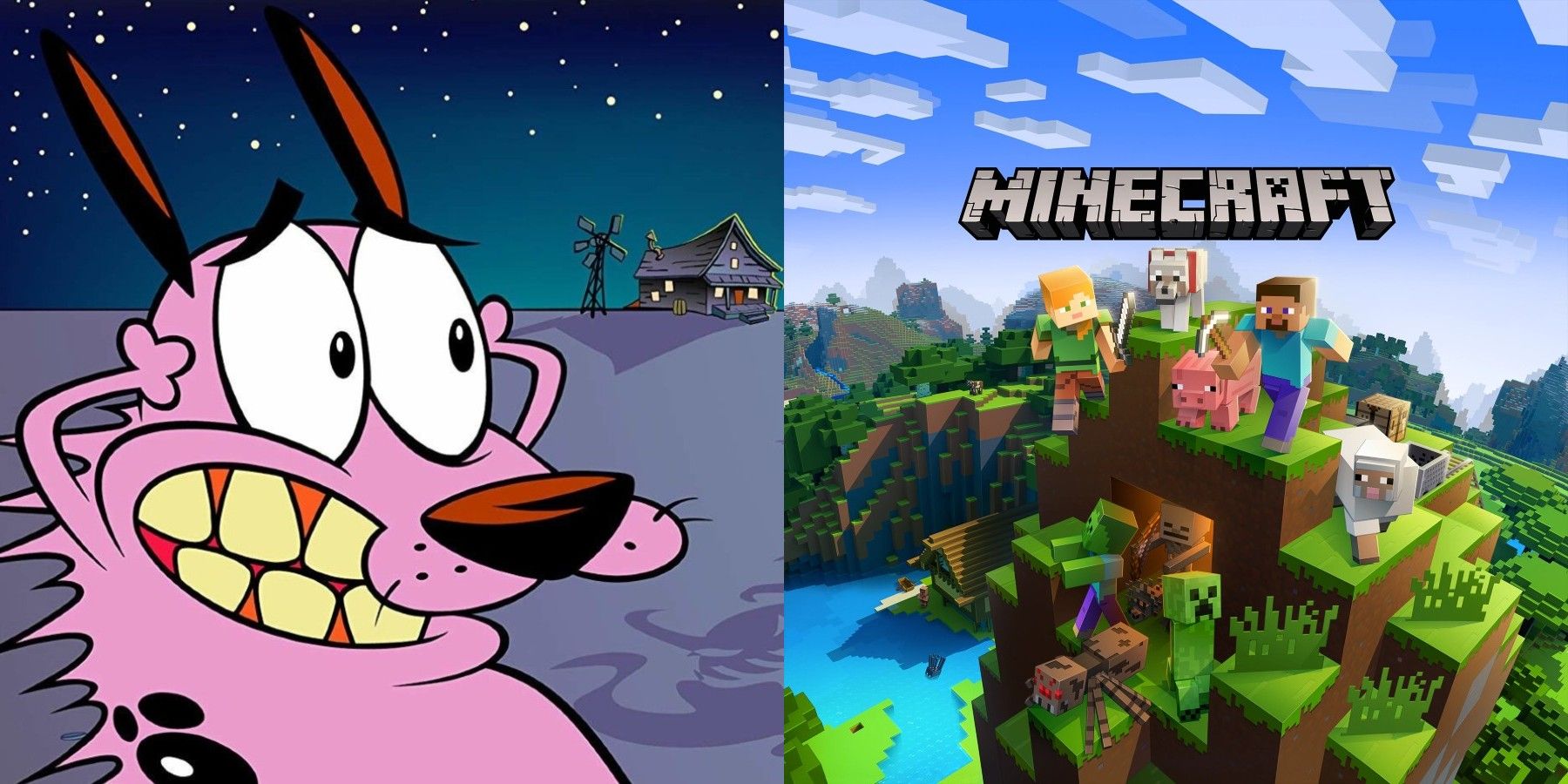Minecraft Player Builds Courage the Cowardly Dog’s House