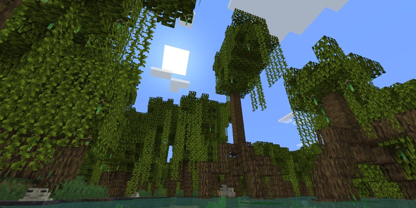 Leaves and vines hang in the new biome introduced in 1.19 in Minecraft