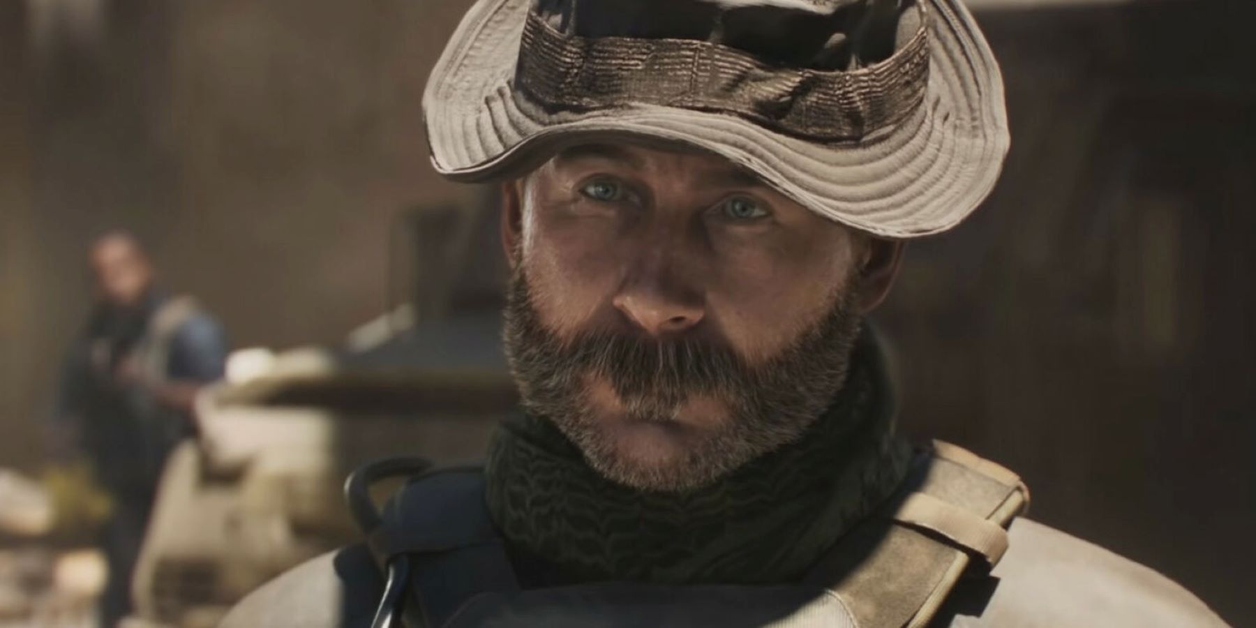 Captain Price close up in Call of Duty