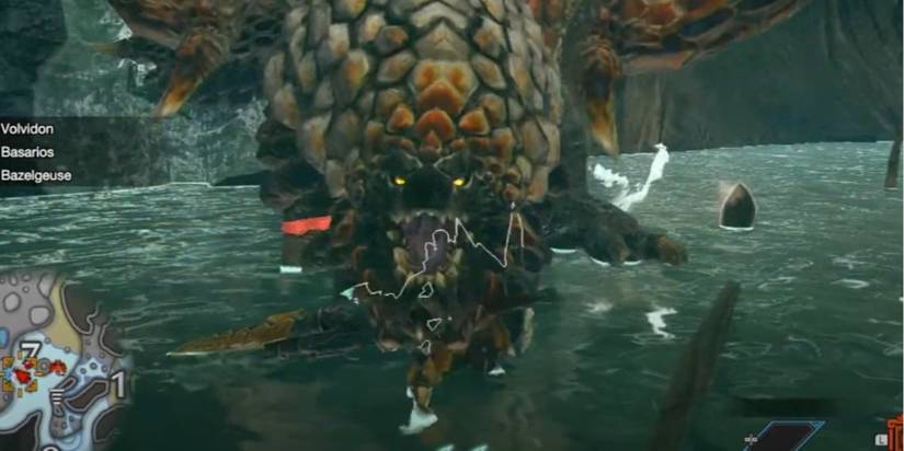 Monster Hunter Rise Fighting The First Boss In Arena 06