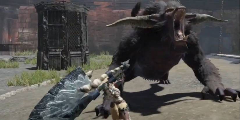 Monster Hunter Rise Rajang Finishing His Fire Beam