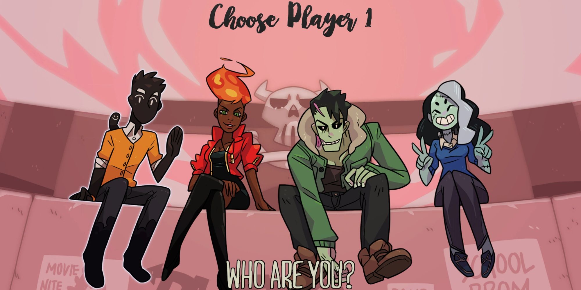 Player selection screen from Monster Prom XXL