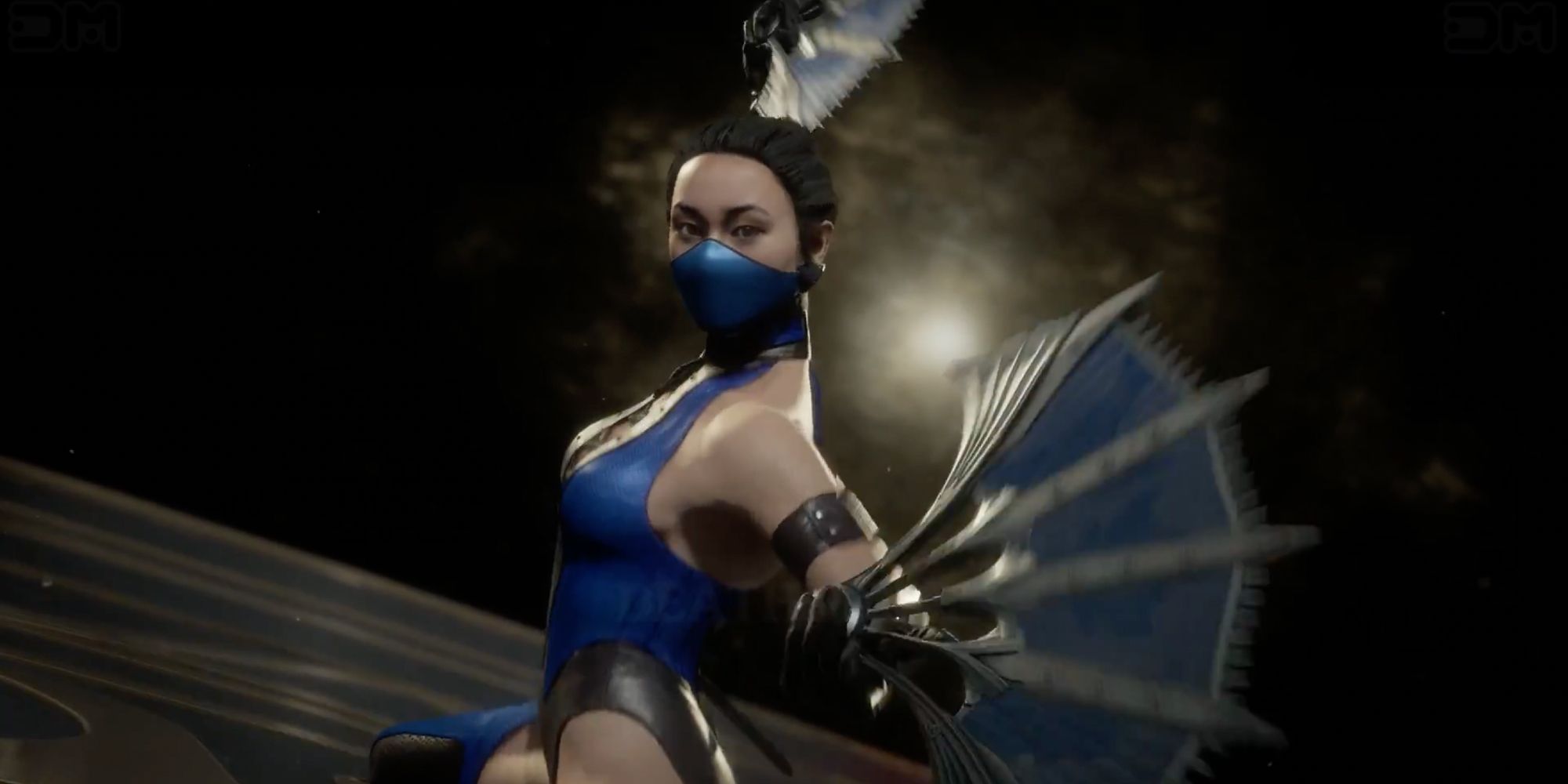 Mortal Kombat 11 - Kitana - Player gets set to squash opponents with her Steel Fans