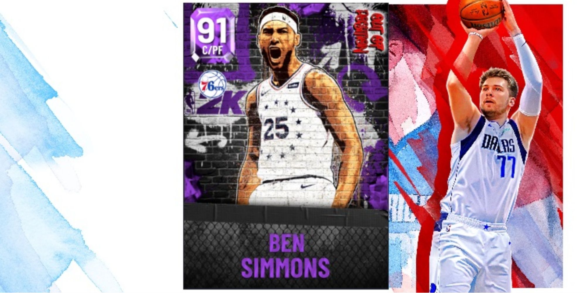 NBA 2K22 Ben Simmons Amethyst Player Card