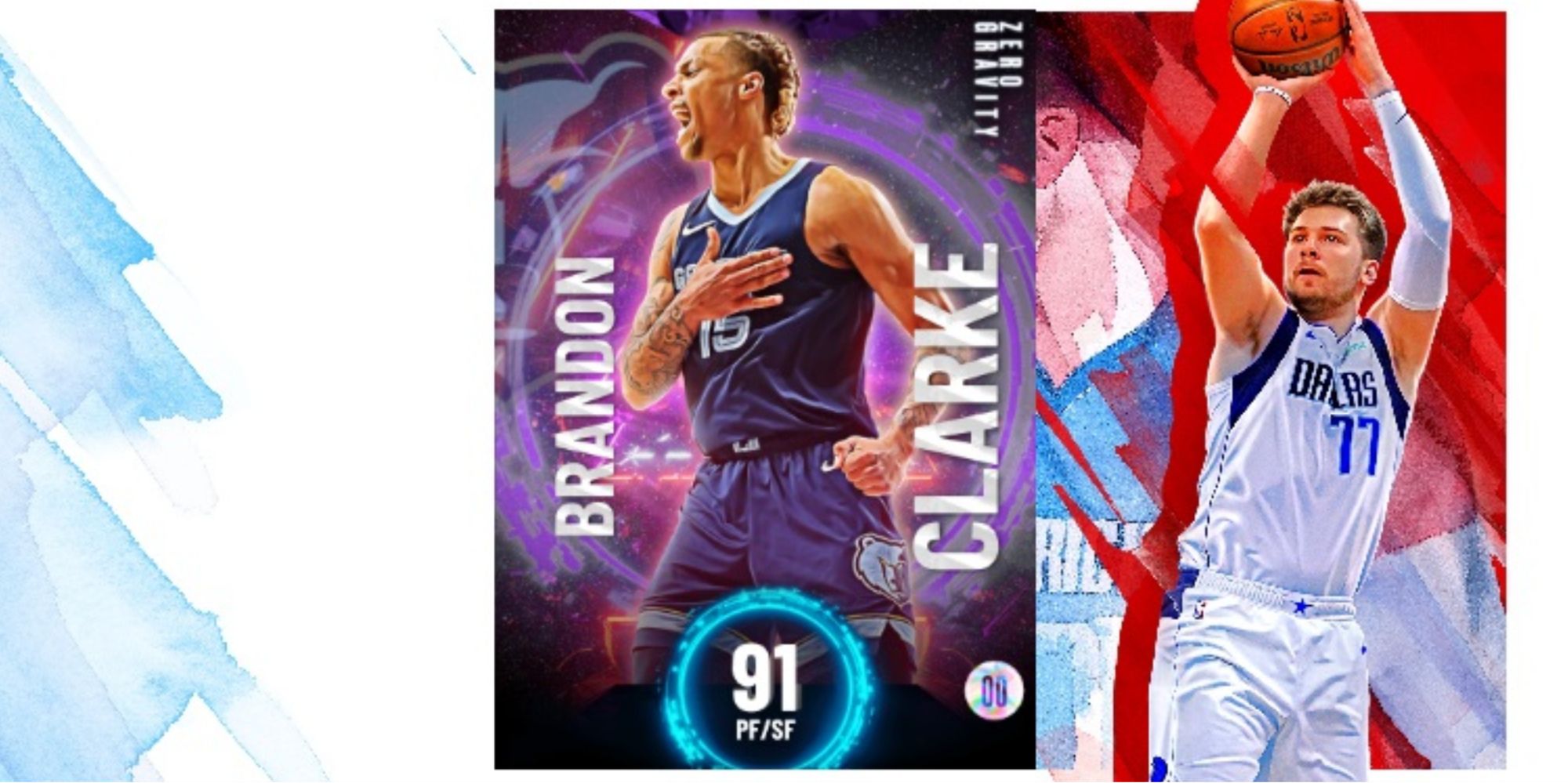 NBA 2K22 Brandon Clarke Amethyst Player Card