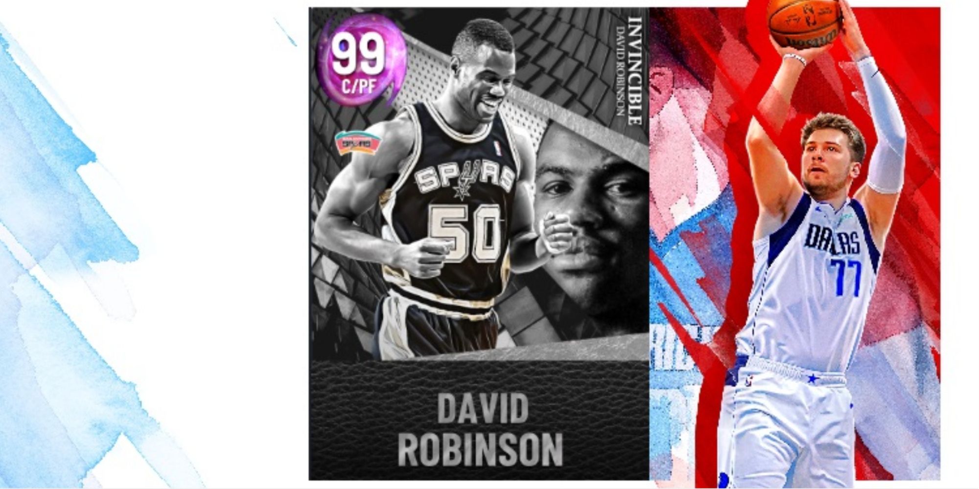 NBA 2K22 David Robinson Dark Matter Player Card