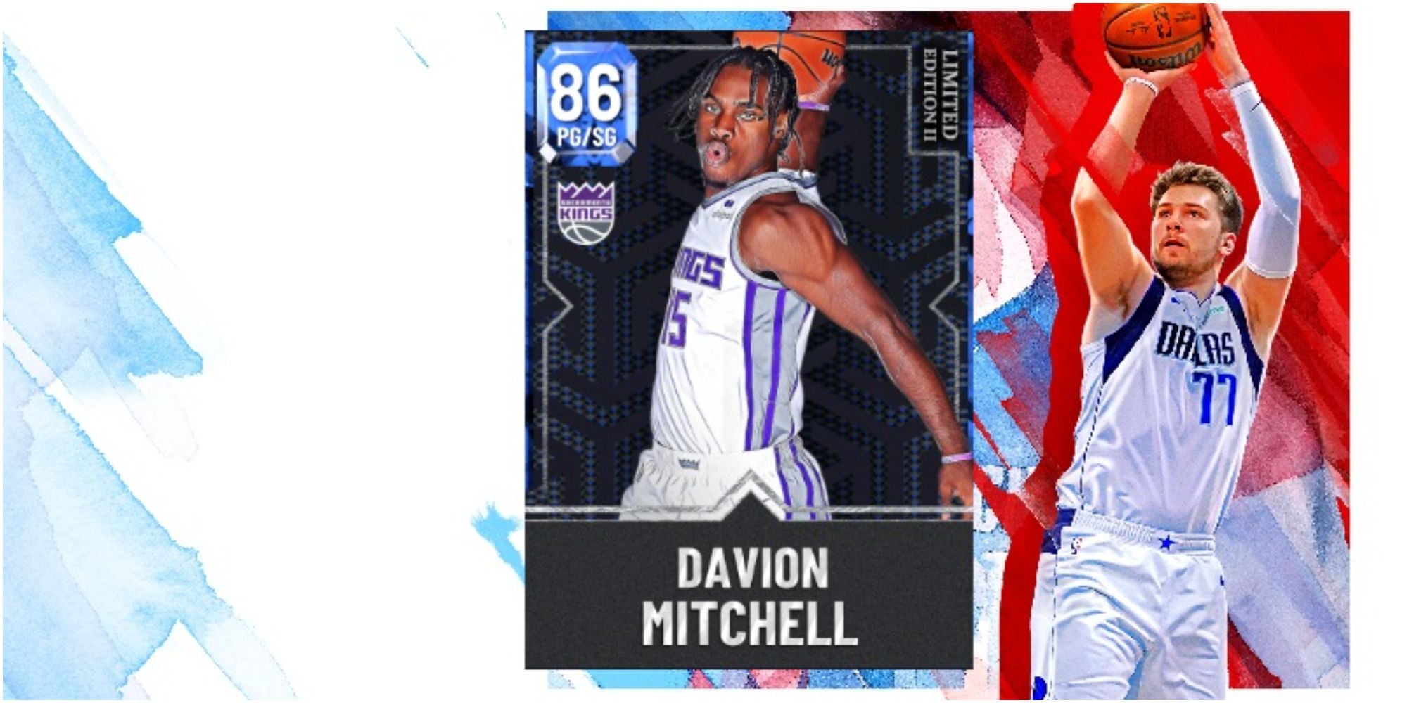 NBA 2K22 Davion Mitchell Sapphire Card