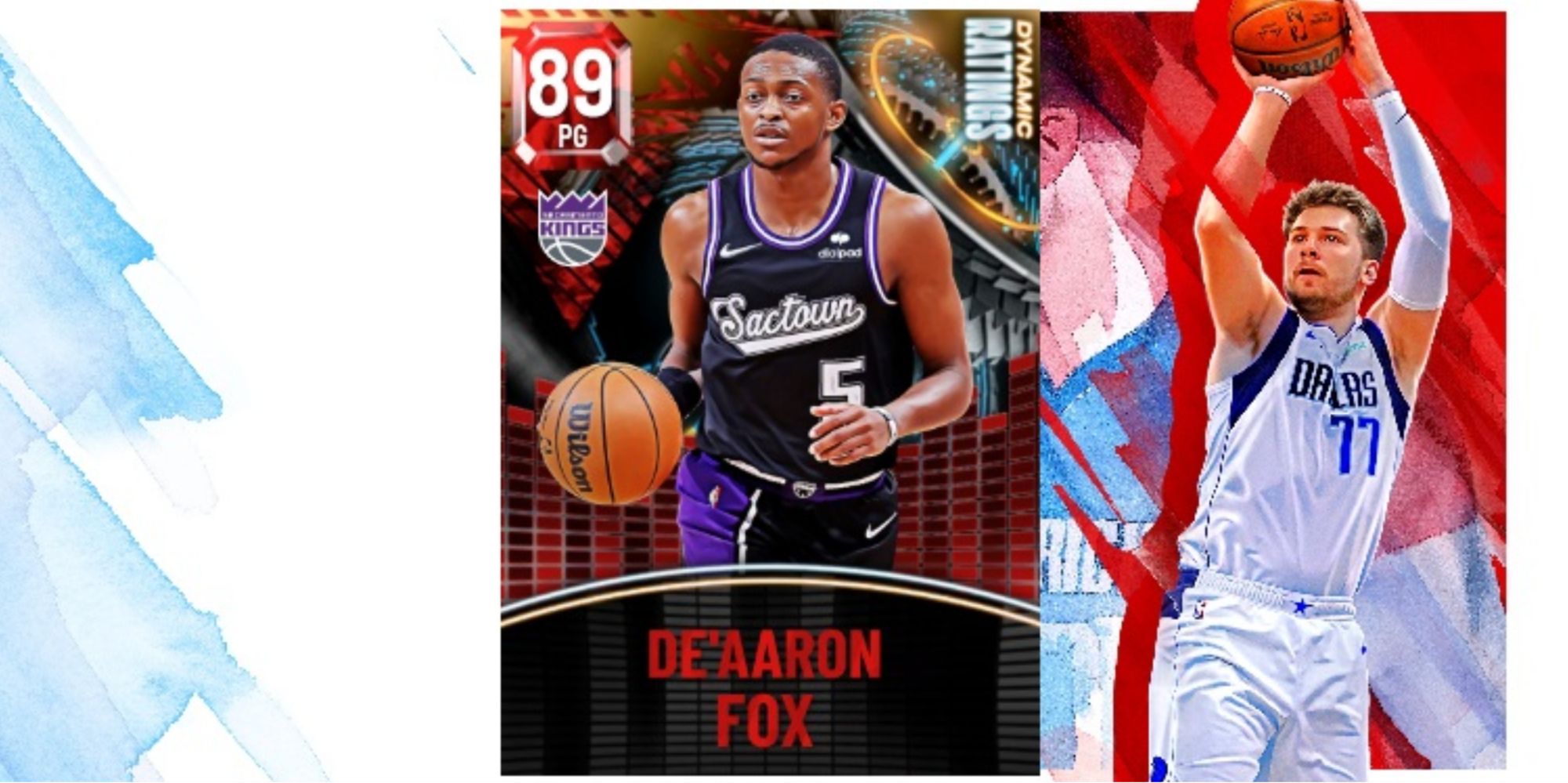 NBA 2K22 De'Aaron Fox Ruby Player Card
