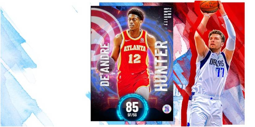 NBA 2K22 De'Andre Hunter Sapphire Card