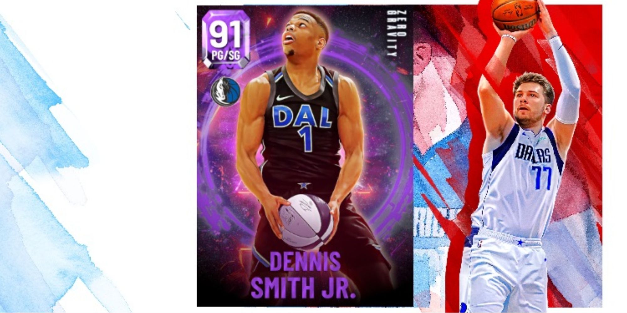 NBA 2K22 Dennis Smith Jr. Amethyst Player Card