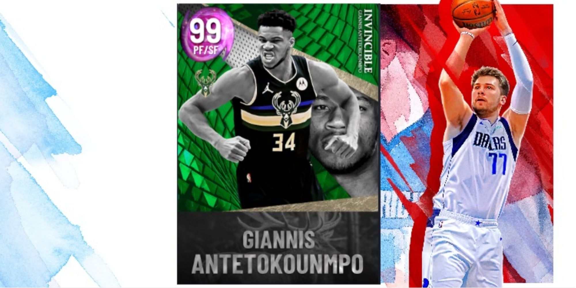 NBA 2K22 Giannis Antetokounmpo Dark Matter Player Card