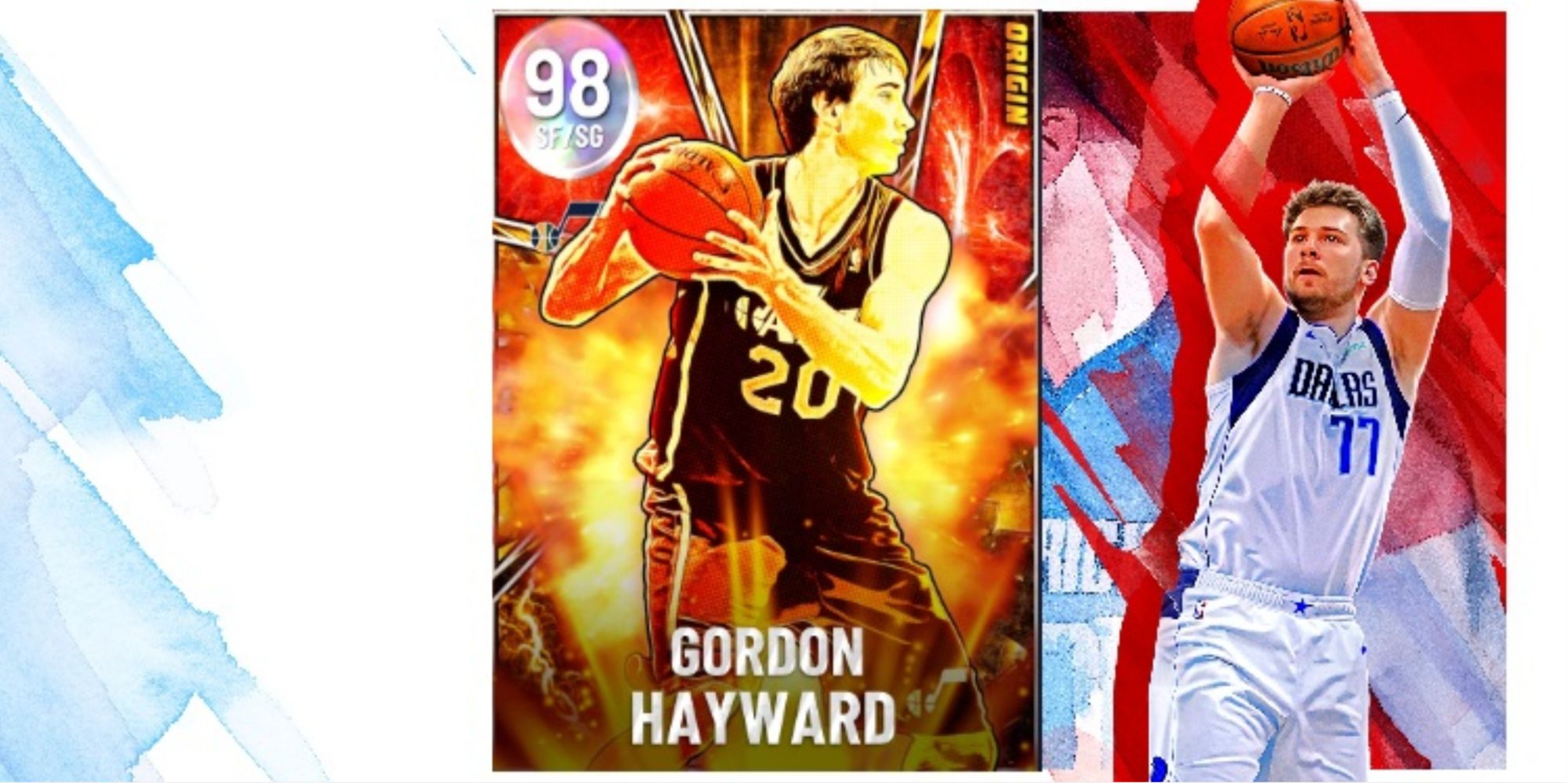 NBA 2K22 Gordon Hayward Galaxy Opal Player Card