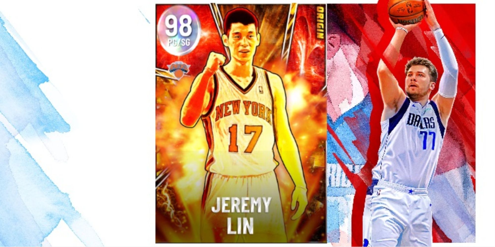 NBA 2K22 Jeremy Lin Galaxy Opal Player Card