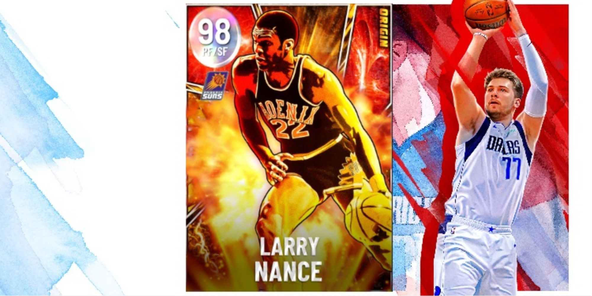 NBA 2K22 Larry Nance Galaxy Opal Player Card