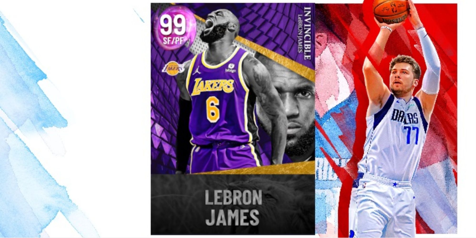 NBA 2K22 LeBron James Dark Matter Player Card