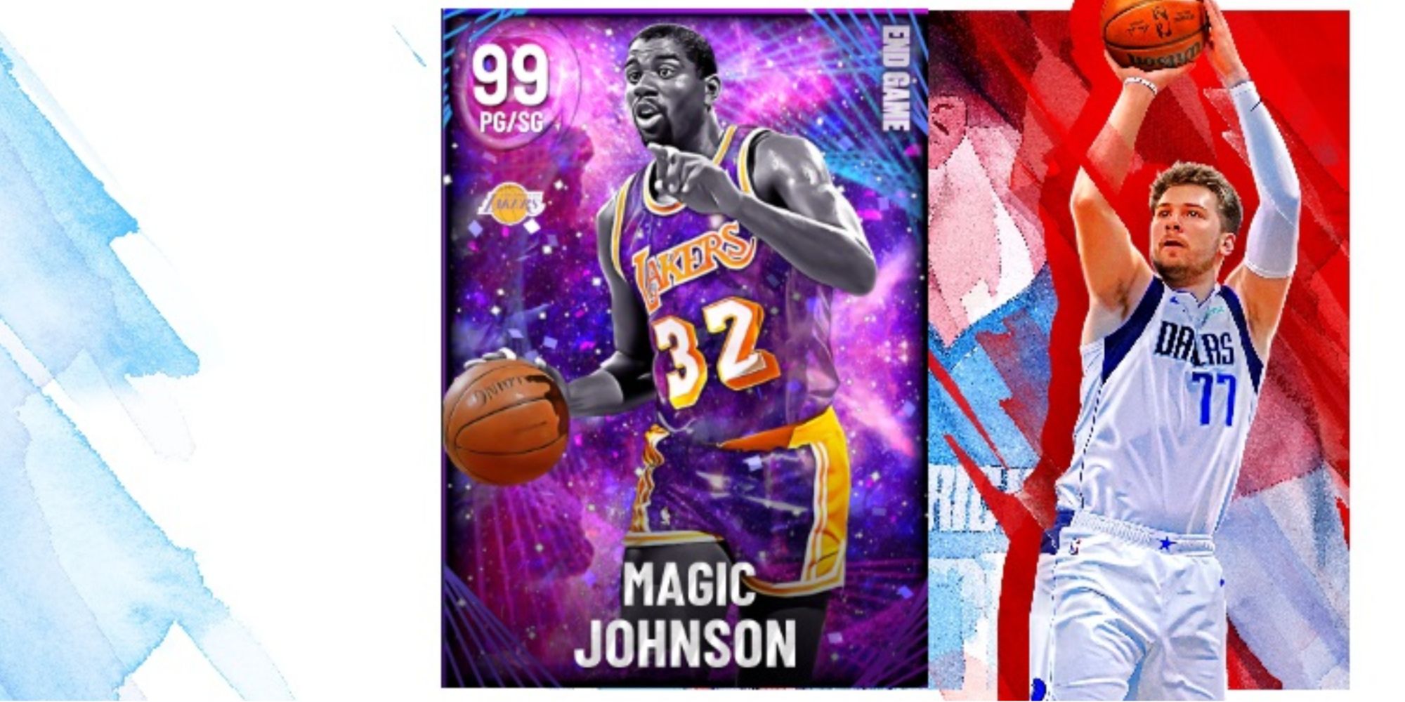 NBA 2K22 Magic Johnson Dark Matter Player Card