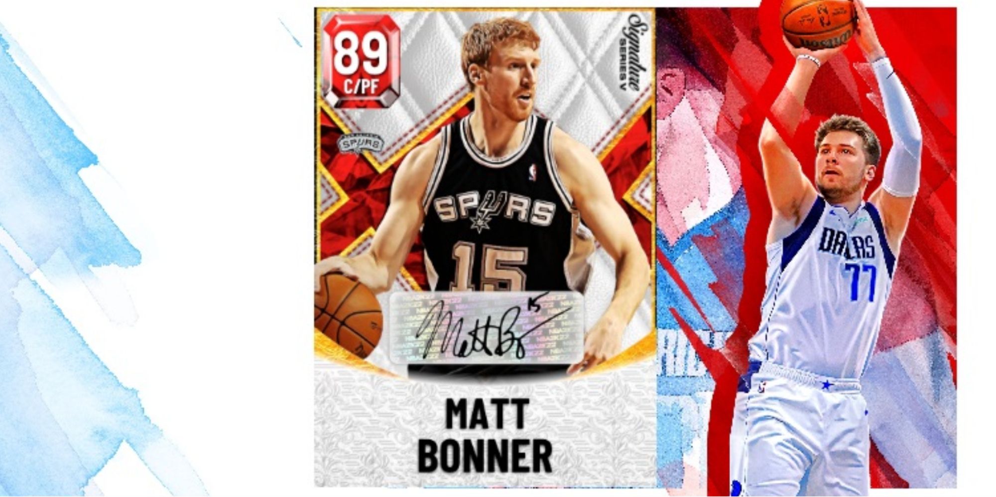 NBA 2K22 Matt Bonner Ruby Player Card