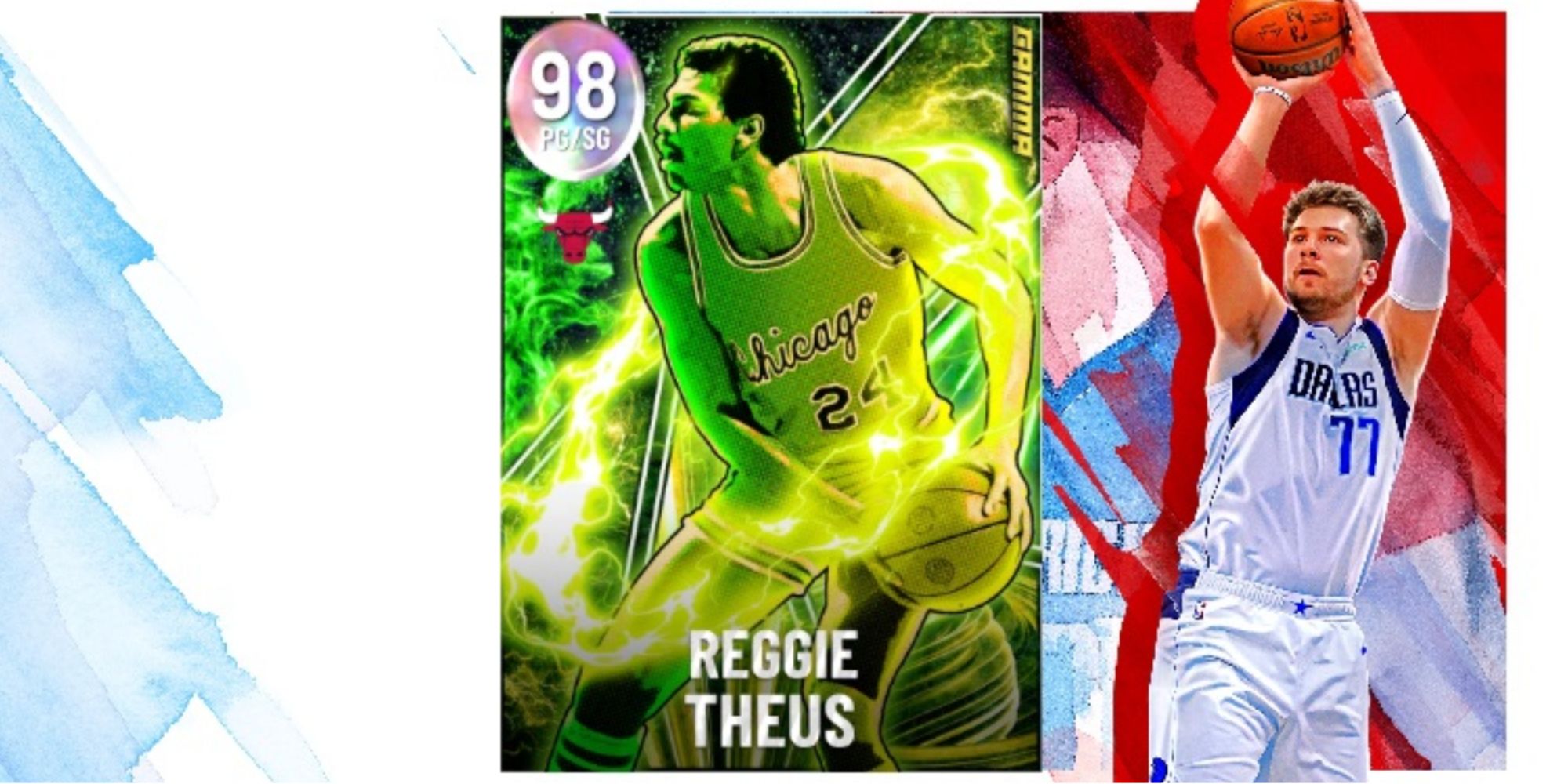 NBA 2K22 Reggie Theus Galaxy Opal Player Card