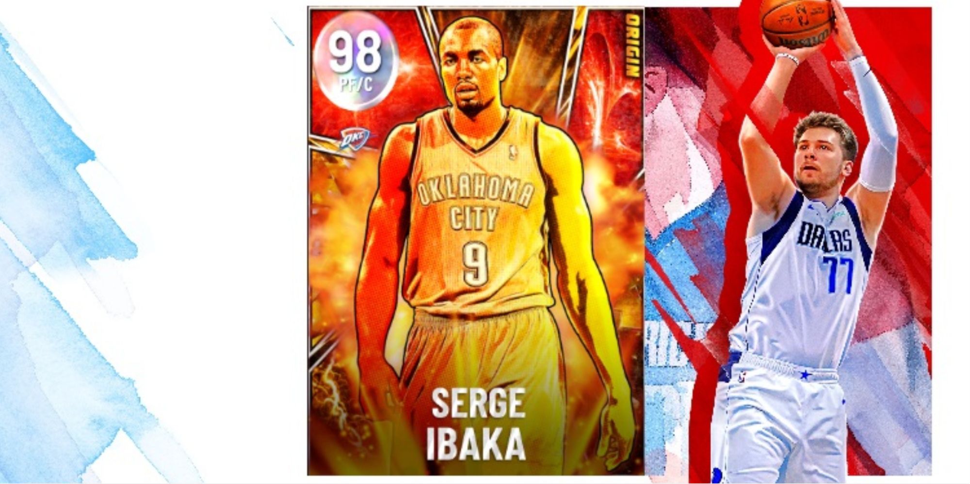 NBA 2K22 Serge Ibaka Galaxy Opal Player Card