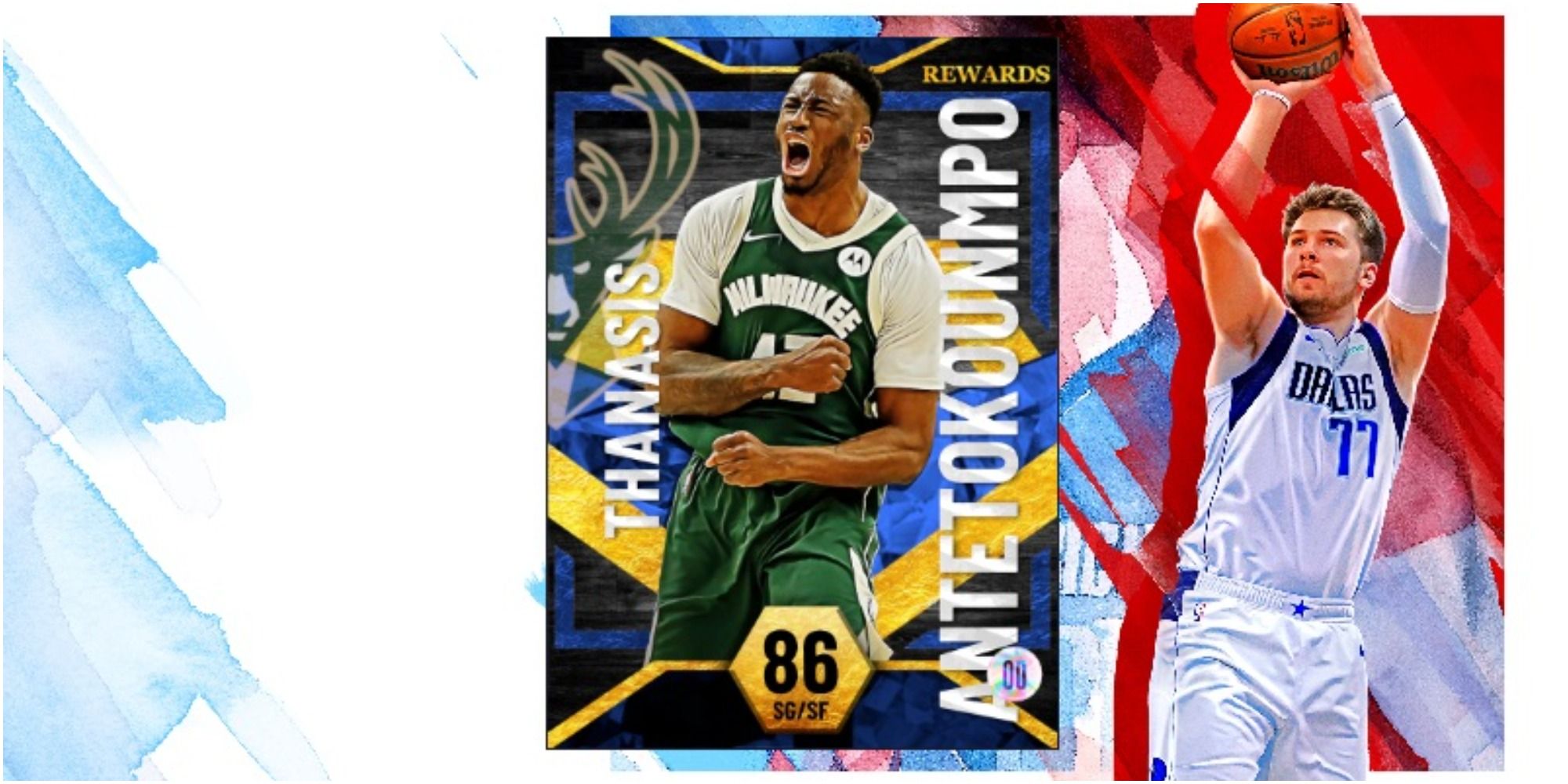 NBA 2K22 Thanasis Antetokounmpo Sapphire Card