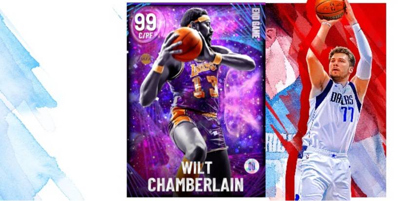 NBA 2K22 Wilt Chamberlain Dark Matter Player Card