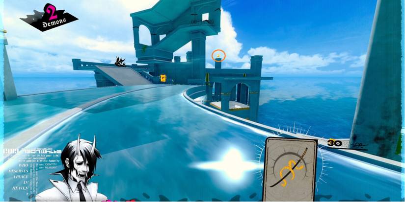 Neon White Location Of The Gift In Mission 1-4 Cascade