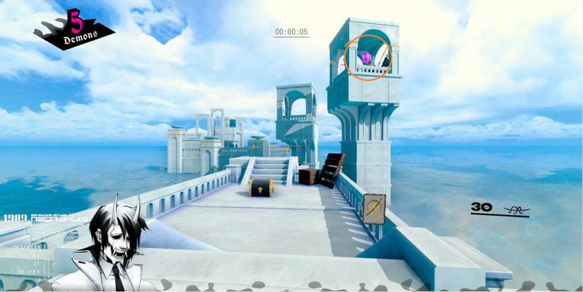 Neon White Location Of The Gift In Mission 1-5 Cascade