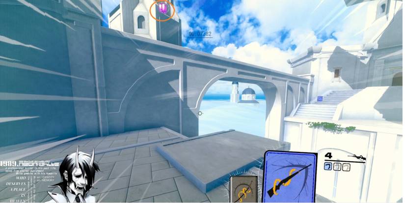 Neon White Location Of The Gift In Mission 2-2 Godspeed