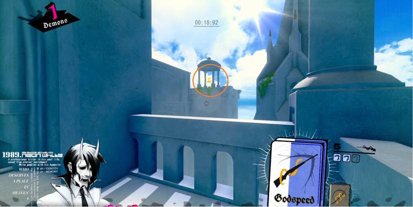 Neon White Location Of The Gift In Mission 2-5 Outstretched