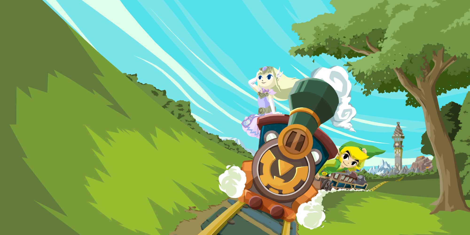 Legend of Zelda Spirit Tracks Link Zelda Spirit Train