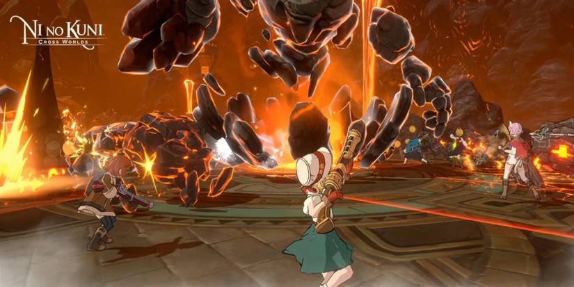 Ni No Kuni - Fire Monster fighting