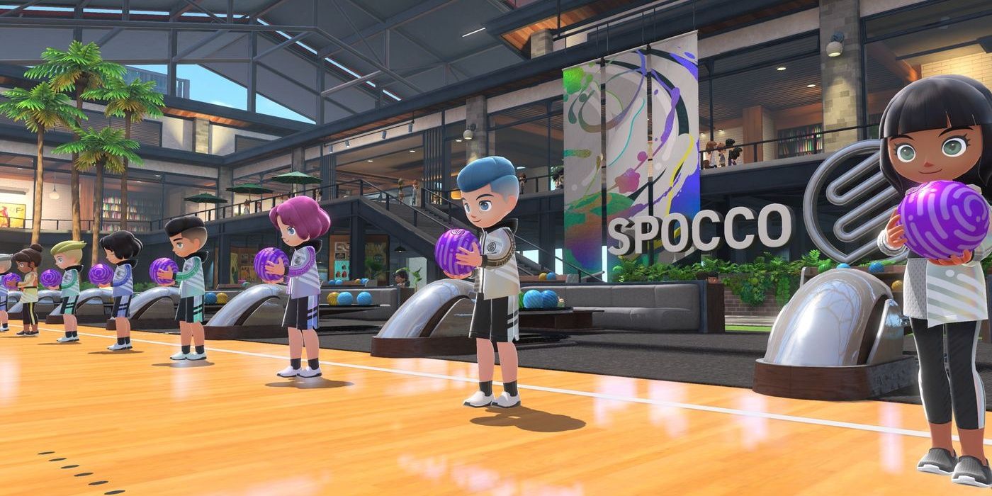 Bowling with strangers in Nintendo Switch Sports