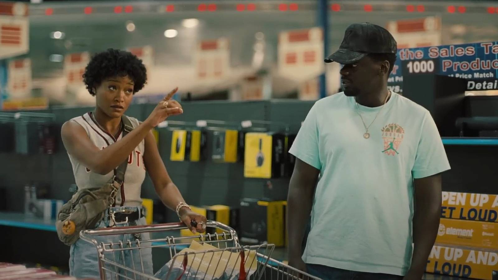 Keke Palmer and Daniel Kaluuya in Nope trailer Jordan Peele