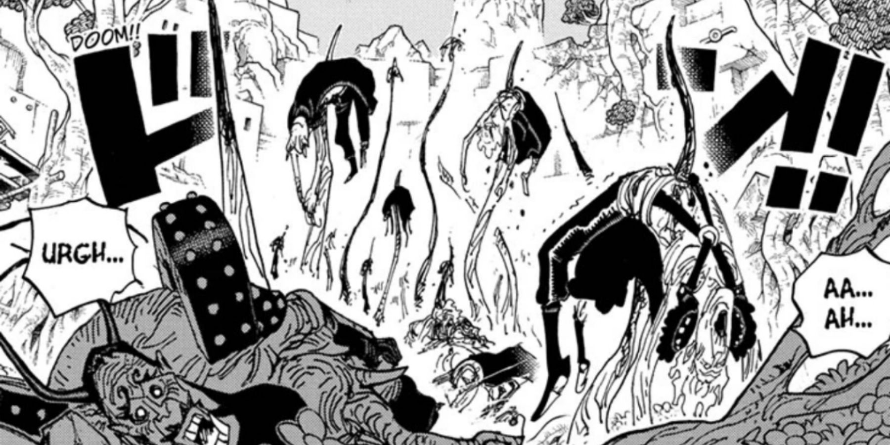 Admiral Ryokugyu Using His Devil Fruit In One Piece Manga
