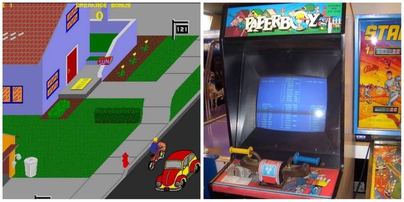Paperboy Arcade Gameplay & Paperboy Arcade Cabinet