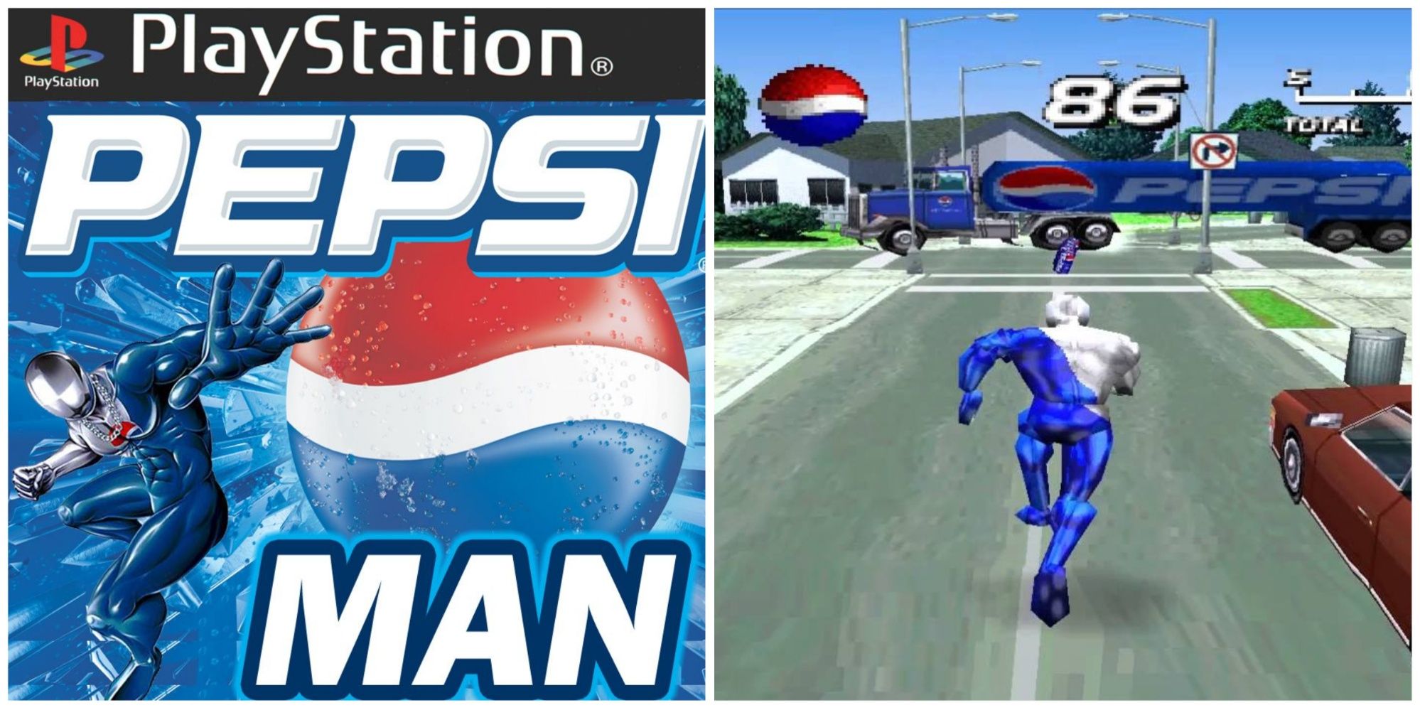 Pepsiman Box Art, Pepsiman Gameplay