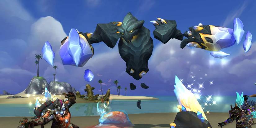 Players fighting a boss in World of Warcraft