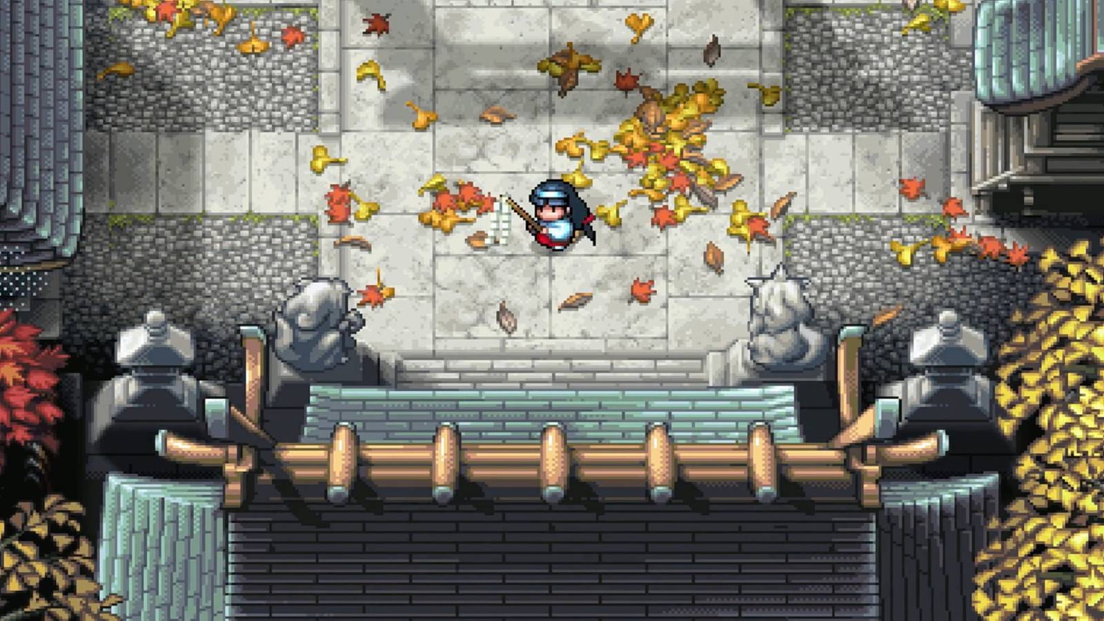 Pocky & Rocky Reshrined - Feature - Player starts the game on the right foot