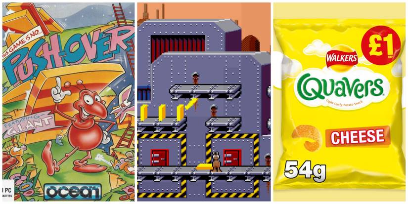 Pushover Box Art, Pushover Gameplay, Packet of Quavers