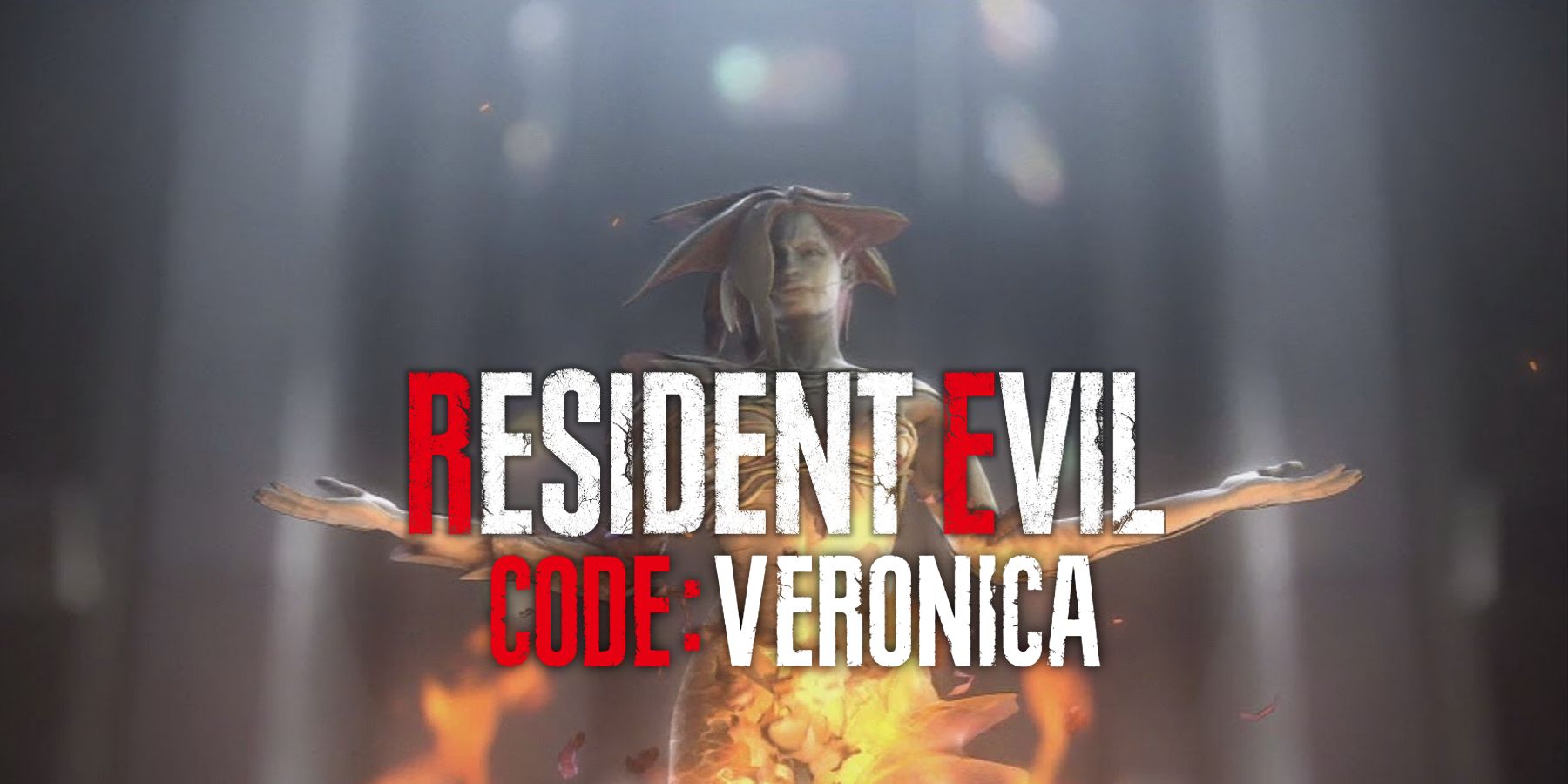 Resident Evil Code Veronica Alexia Ashford overlaid with a mock up logo.